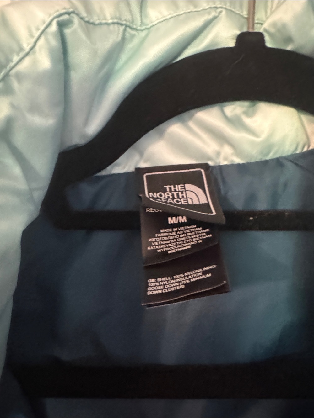The North Face Women's Pale Aqua Quilted Insulated Vest Size Medium - Picture 3 of 4